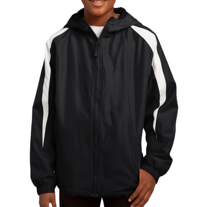 Youth Fleece Lined Colorblock Jacket Thumbnail