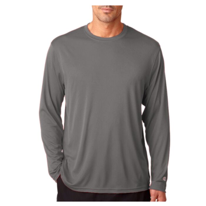 Adult Double Dry&reg; Long-Sleeve Interlock T-Shirt Thumbnail