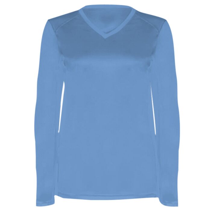 Ladies' Core Performance Dig Long-Sleeve Tee with Contrast Sleeve Panels Thumbnail