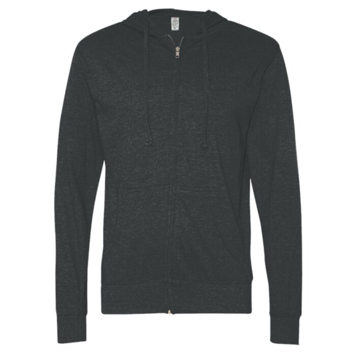 Lightweight Jersey Full-Zip Hooded T-Shirt Thumbnail