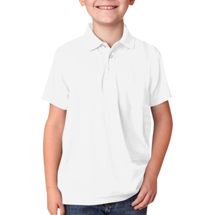 UltraClub&reg; Youth Cool & Dry Mesh Piqué Polo Thumbnail