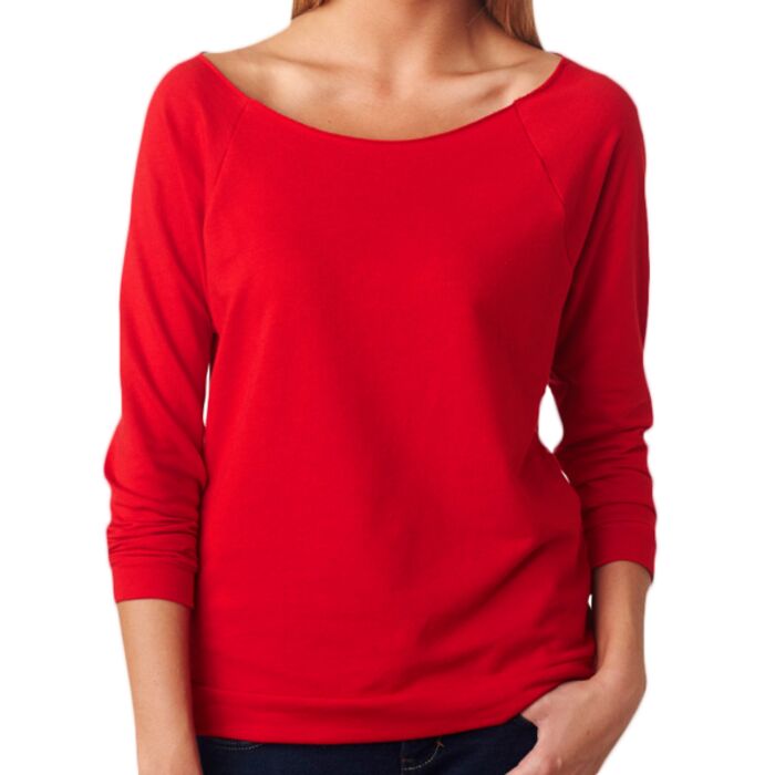 Next Level The Terry Raw-Edge 3/4-Sleeve Raglan Thumbnail