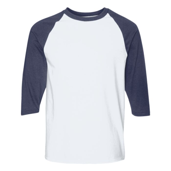 Unisex Heavy Cotton™ Raglan Three-Quarter Sleeve T-Shirt Thumbnail
