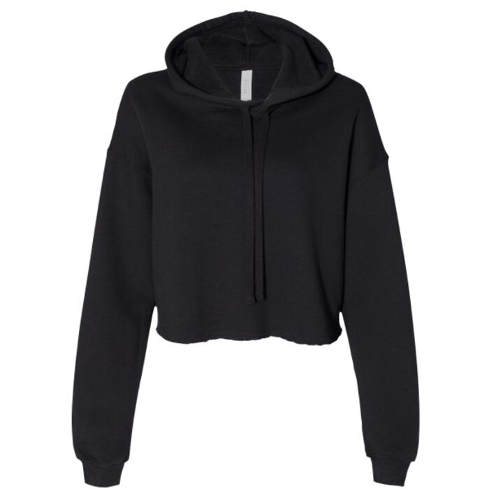 Women's Crop Fleece Hoodie Sweatshirt Thumbnail