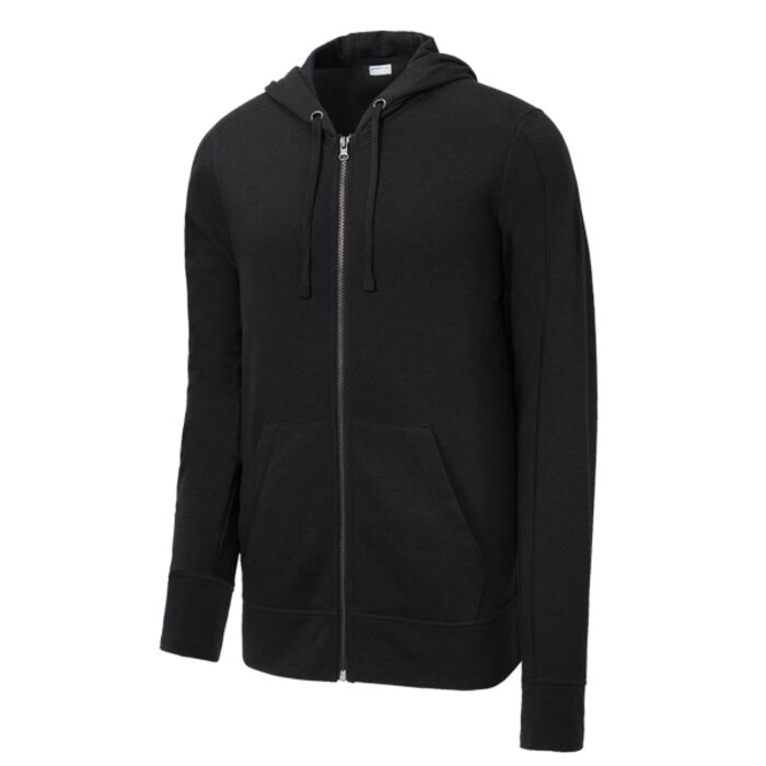 PosiCharge ® Tri Blend Wicking Fleece Full Zip Hooded Jacket Thumbnail
