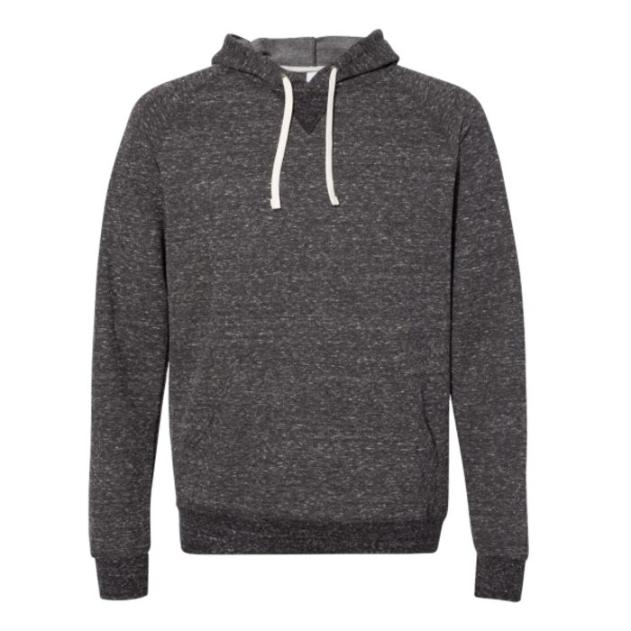 Unisex Snow Heather French Terry Raglan Hooded Sweatshirt Thumbnail